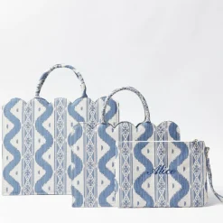 Blue Ikat Pochette