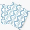 Blue Ikat Seat Pad Cushion
