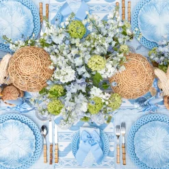 Blue Ikat Tablecloth