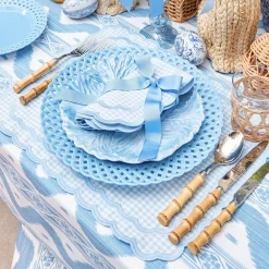 Blue Ikat Tablecloth