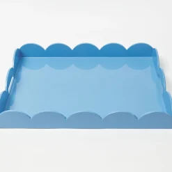 Blue Lacquer Tray Set