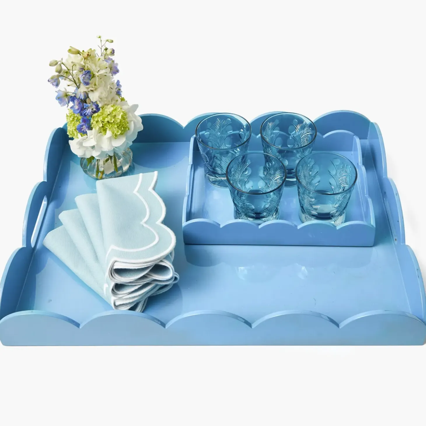 Blue Lacquer Trayscape