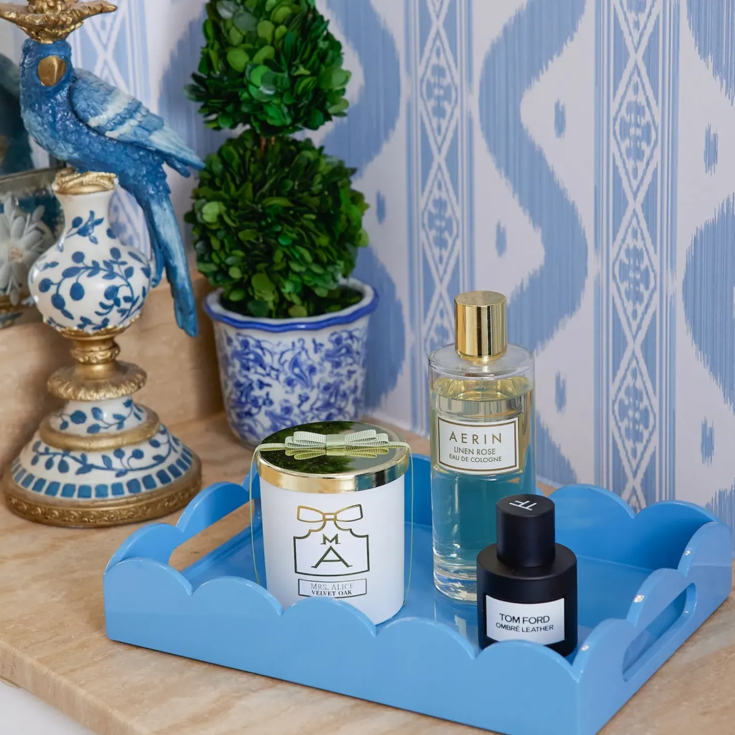 Blue Lacquer Trayscape