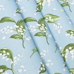 Blue Lily of the Valley Fabric