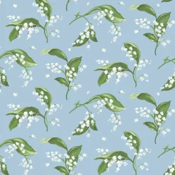 Blue Lily of the Valley Wallpaper