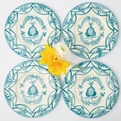 Blue Melograno Dinner & Starter Plates (Set of 8)