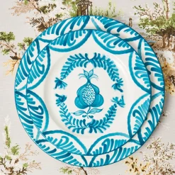 Blue Melograno Dinner & Starter Plates (Set of 8)