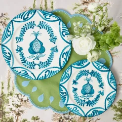 Blue Melograno Dinner & Starter Plates (Set of 8)
