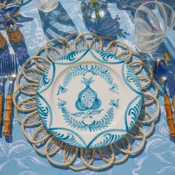 Blue Melograno Dinner Plate