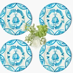 Blue Melograno Starter Plates (Set of 4)