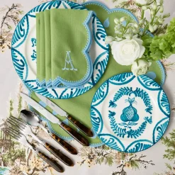 Blue Melograno Starter Plates (Set of 4)