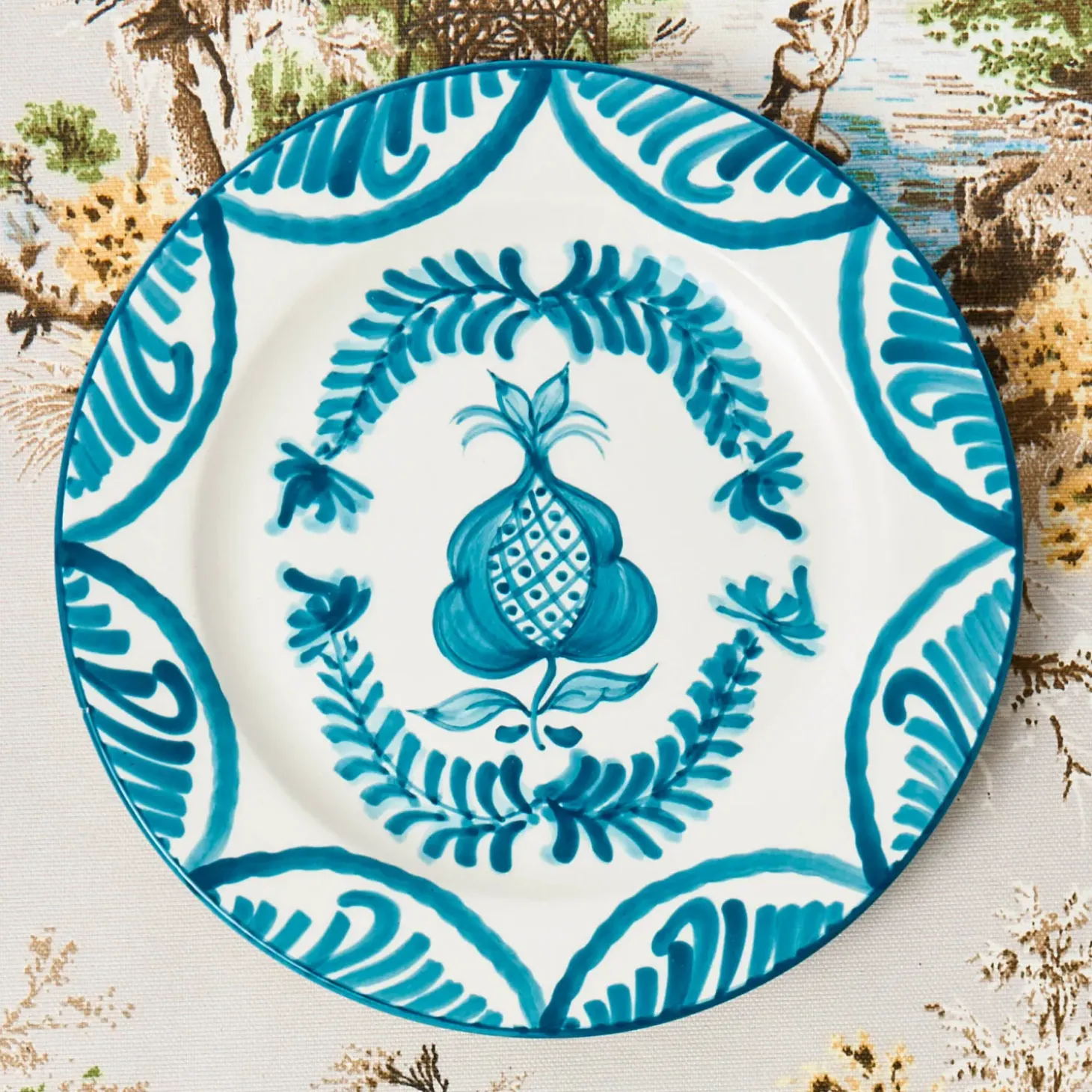 Blue Melograno Starter Plates (Set of 4)