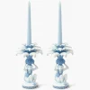 Blue Monkey Candle Holders (Pair)