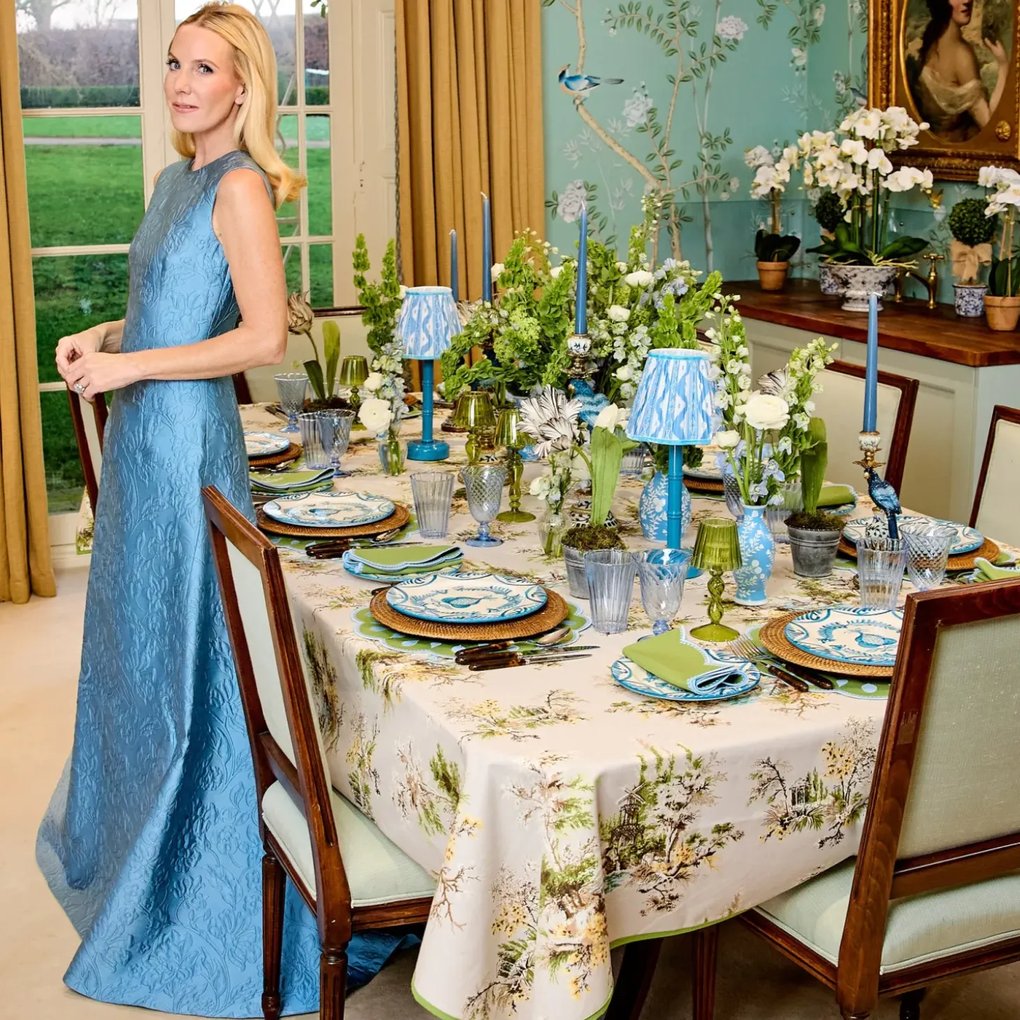Blue Parrot Candle Set (Dusty Blue)
