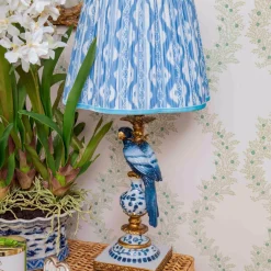 Blue Parrot Lamp