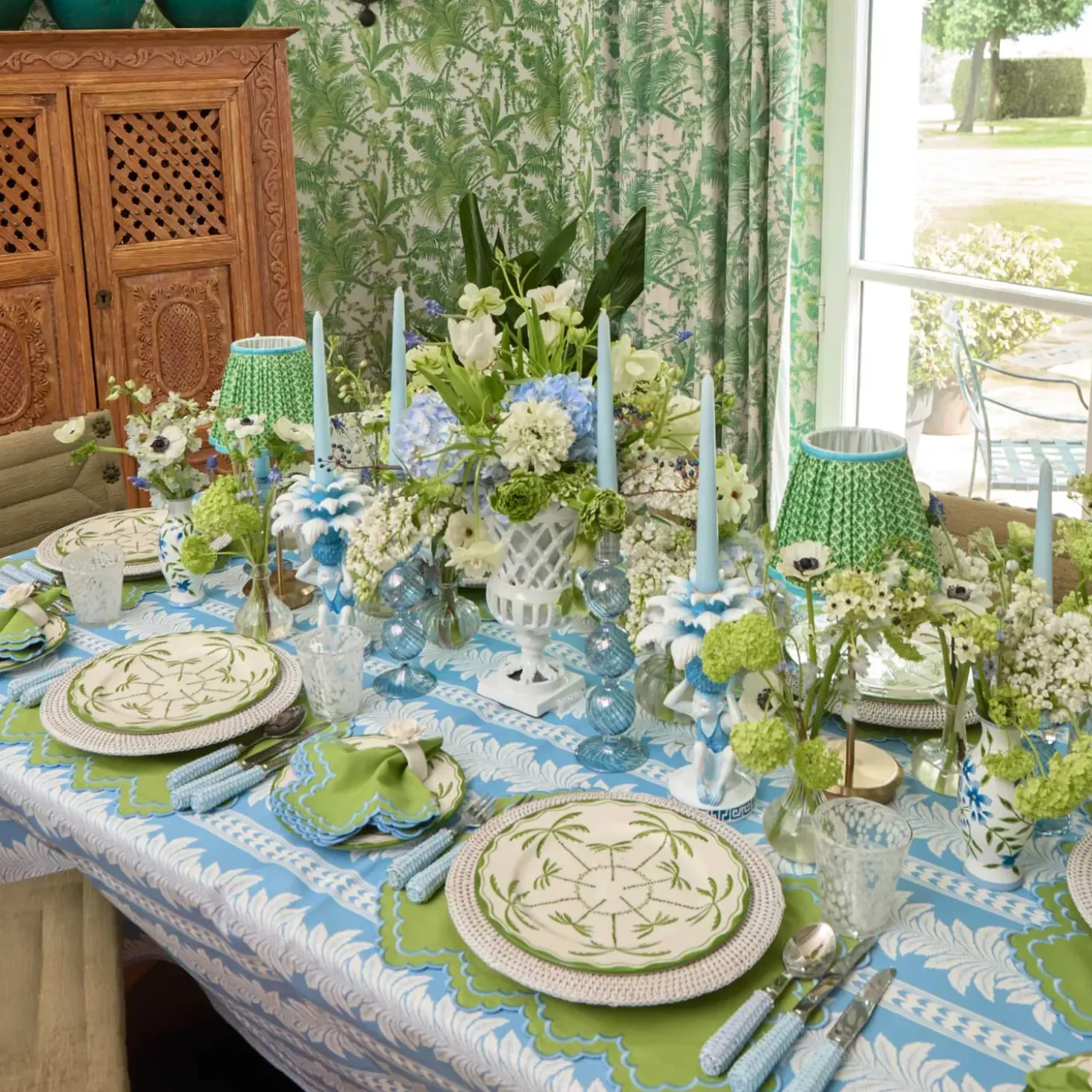 Blue Rattan Cutlery (5 Piece)