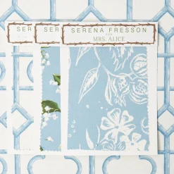 Blue Shaded Bamboo Fabric