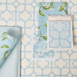 Blue Shaded Bamboo Wallpaper
