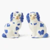 Blue Staffordshire Dog Salt & Pepper Shakers