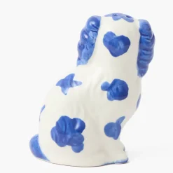 Blue Staffordshire Dog Salt & Pepper Shakers