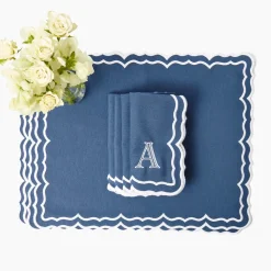 Blue Theodora Napkins (Set of 4)