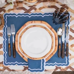 Blue Theodora Napkins (Set of 4)