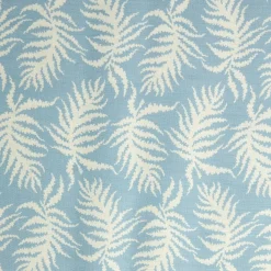 Blue Trailing Ferns Fabric