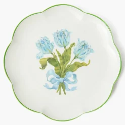 Blue Tulip Dinner Plate