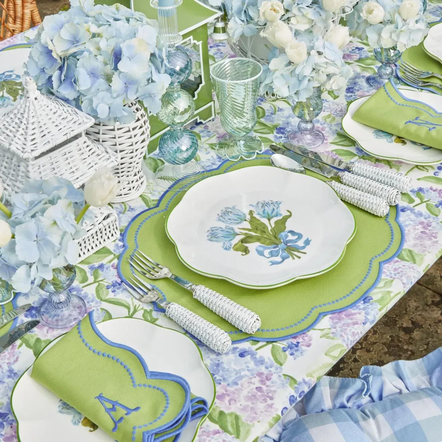 Blue Tulip Dinner Plate