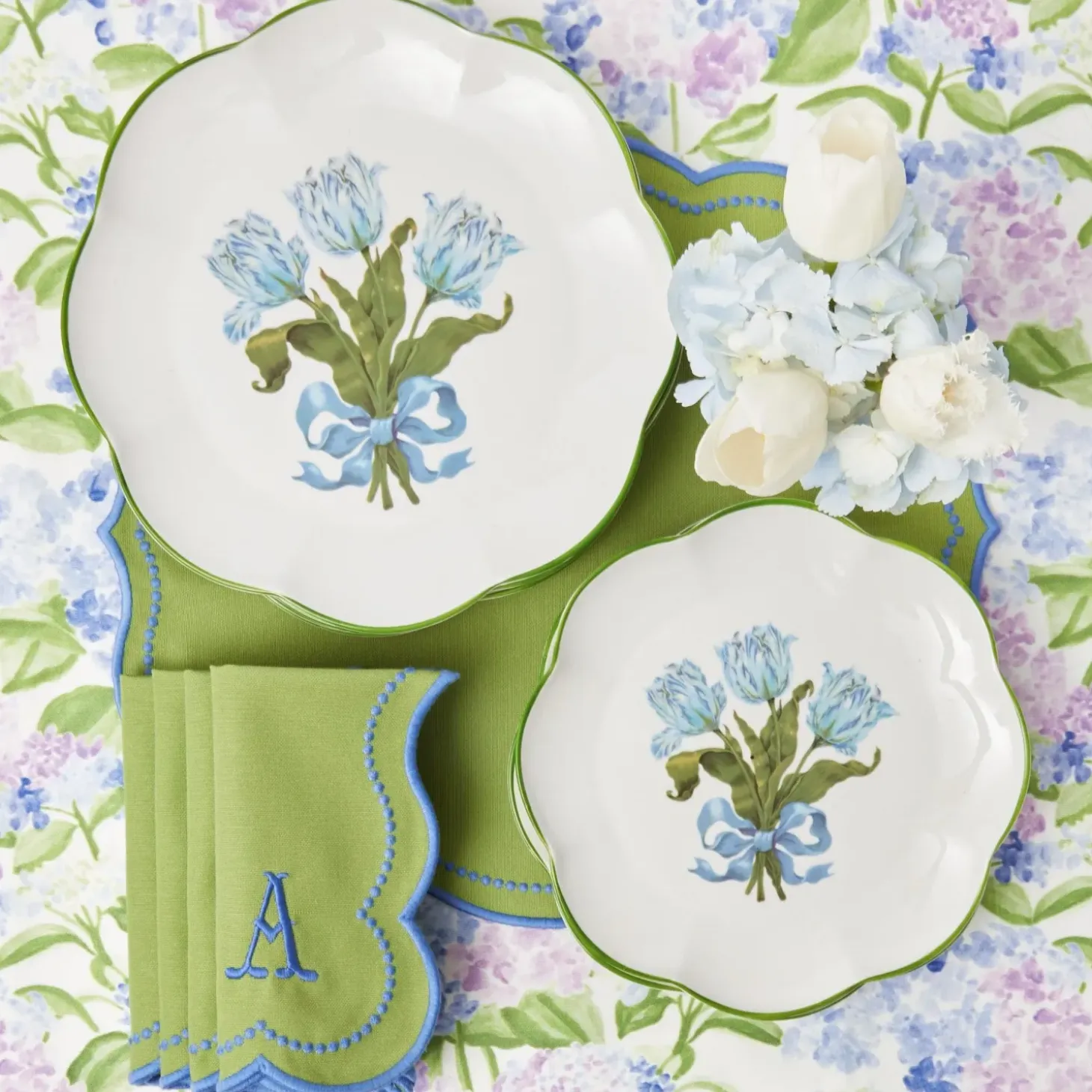 Blue Tulip Dinner Plate