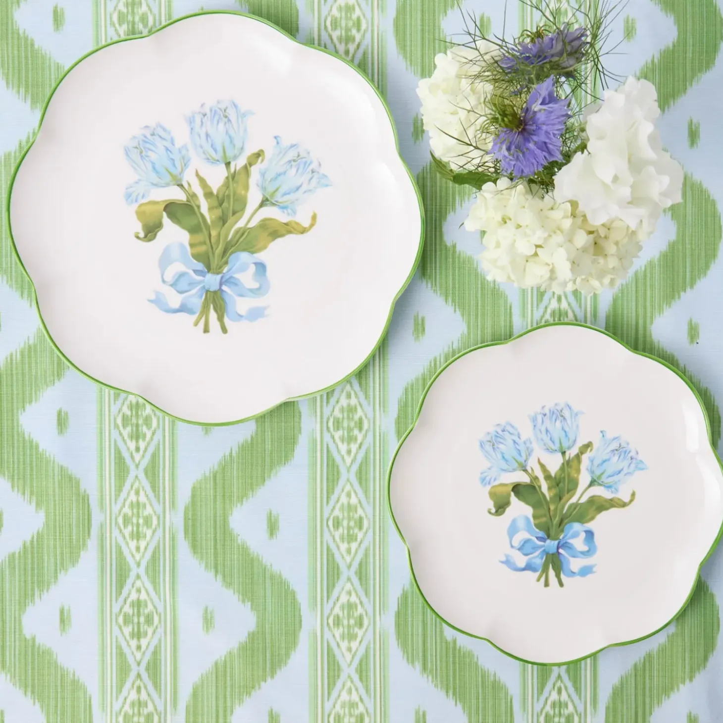 Blue Tulip Dinner Plate