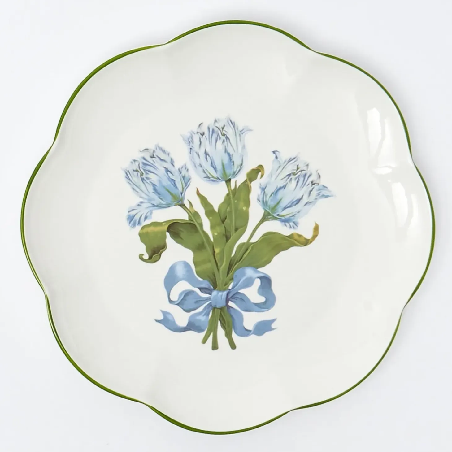 Blue Tulip Dinner Plate