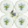 Blue Tulip Dinner Plates (Set of 4)
