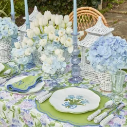 Blue Tulip Dinner Plates (Set of 4)