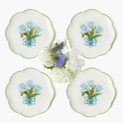 Blue Tulip Starter Plates (Set of 4)