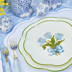 Blue Tulip Starter Plates (Set of 4)