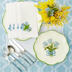 Blue Tulip Starter Plates (Set of 4)