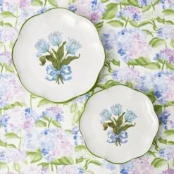 Blue Tulip Starter Plates (Set of 4)