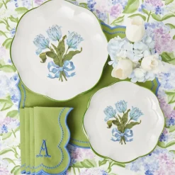 Blue Tulip Starter Plates (Set of 4)