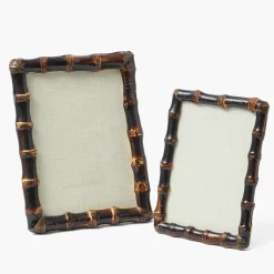 Burnt Bamboo Photo Frames (Set of 2)