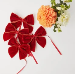 Burnt Orange Napkin Bows (Set of 4)