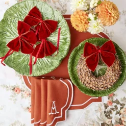 Burnt Orange Napkin Bows (Set of 4)
