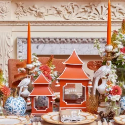 Burnt Orange Pagoda Lantern