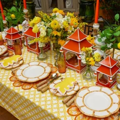 Burnt Orange Pagoda Lantern
