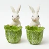 Cabbage Bunny Bowl (Pair)