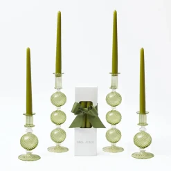Camille Olive Candle Set (Apple Green)