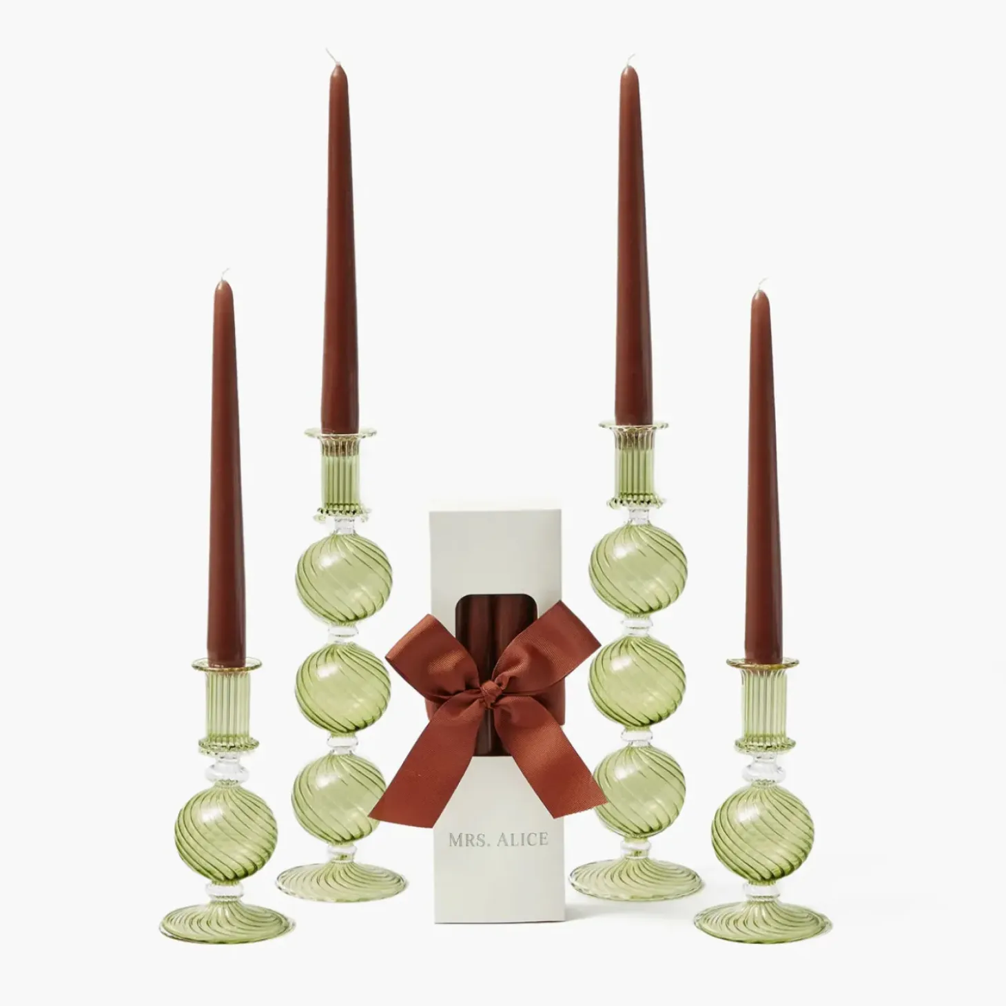Camille Olive Candle Set (Chocolate)