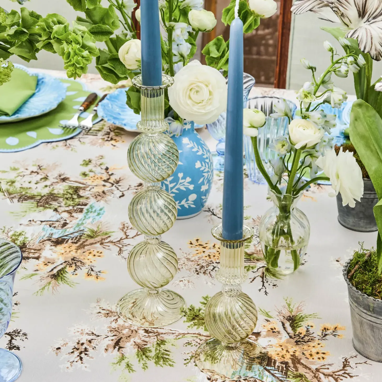 Camille Olive Candlescape (Apple Green)