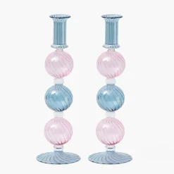 Camille Pink & Blue Candlescape