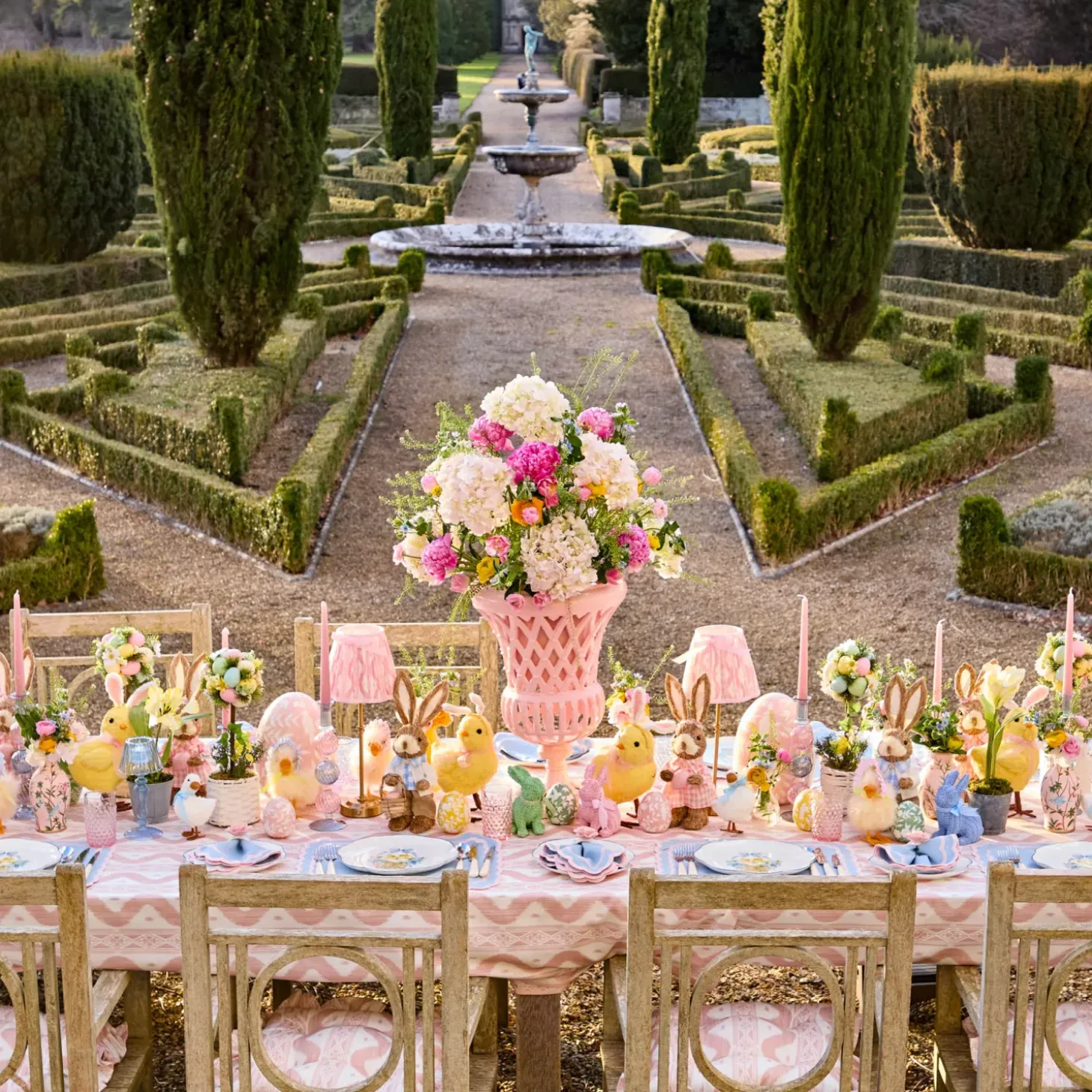 Camille Pink & Blue Candlescape